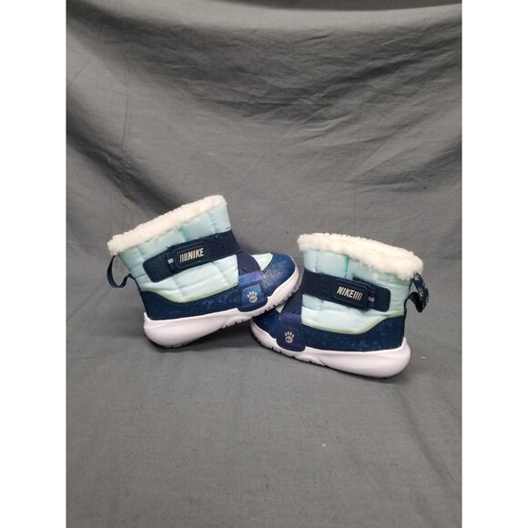 Nike Toddlers Flex Advanced SE Boots Slip-On Blue/ Silver Size 10 NEW IN BOX! - Picture 5 of 6